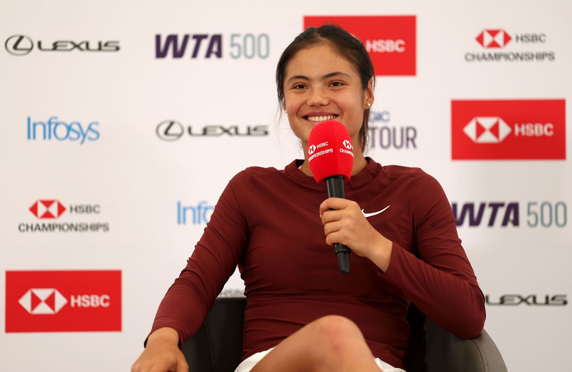 Raducanu at the HSBC Championships (Image Source: Getty)